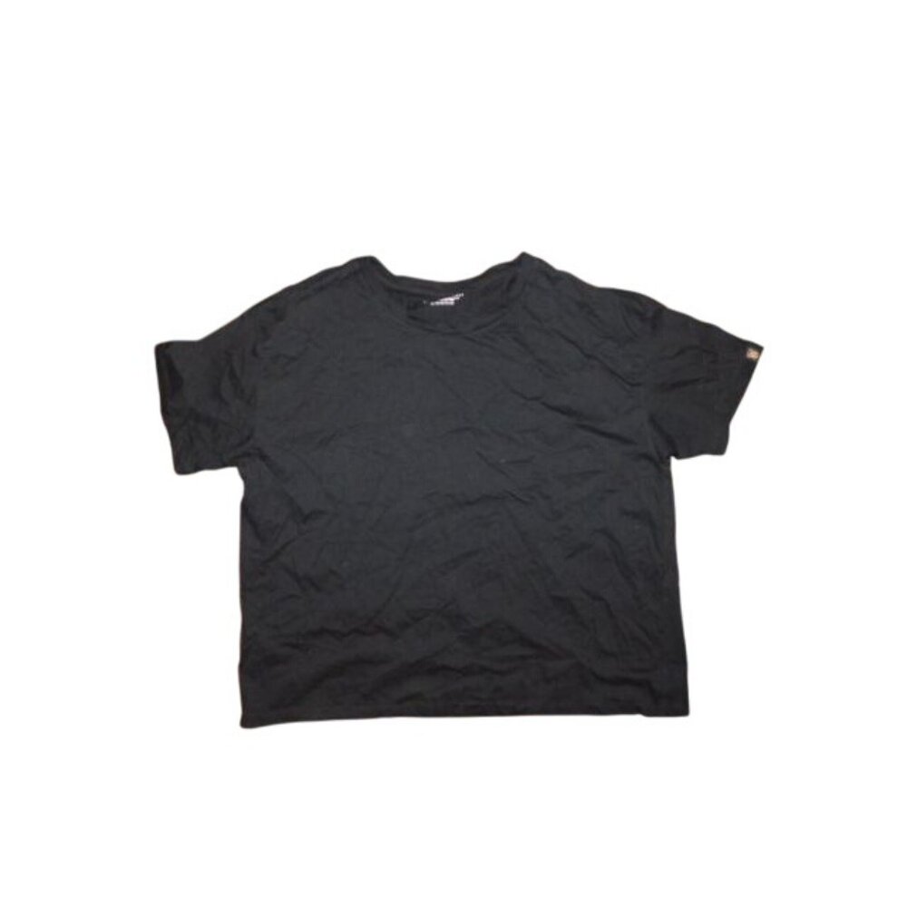 Victoria's Secret Size XXL 2X Plus Size Crop Black Tee Shirt Tshirt Casual